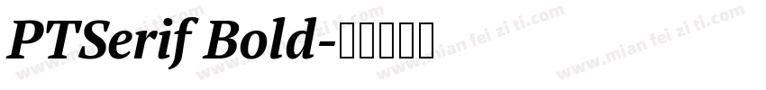 PTSerif Bold字体转换